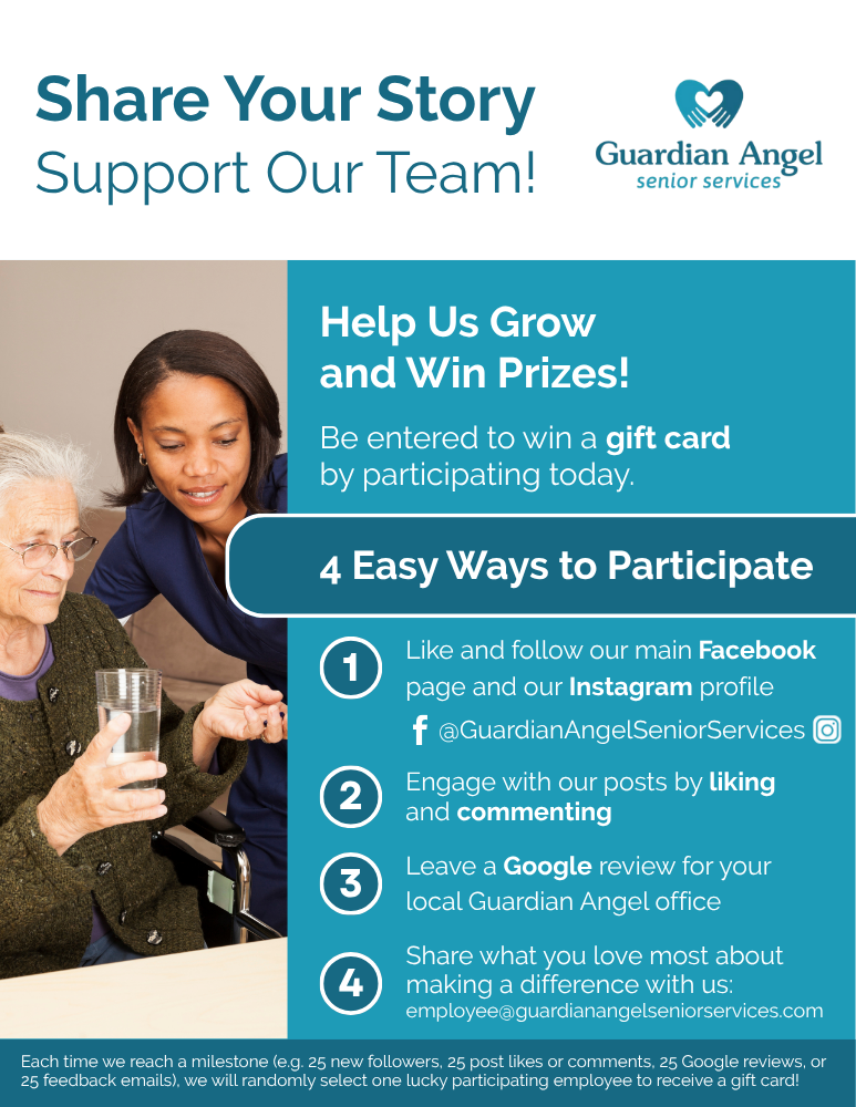 Guardian Angel Senior Services would like to hear your story!