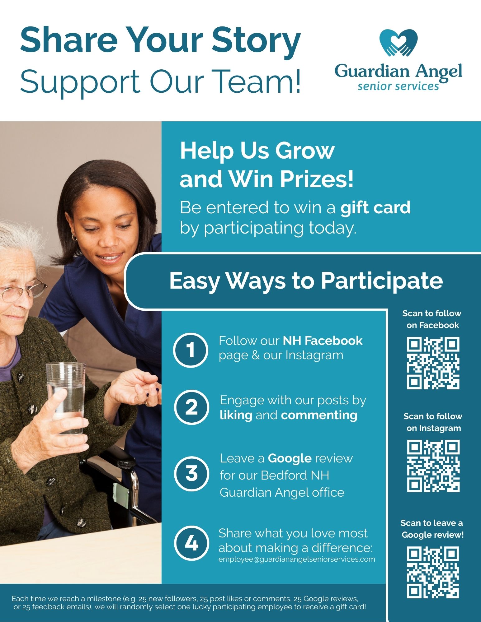 Guardian Angel Senior Services would like to hear your story!